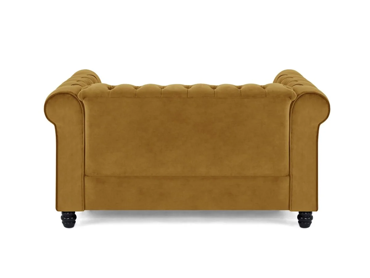 TGC TGC Chester Gold Velvet Fabric 2 Seater Sofa