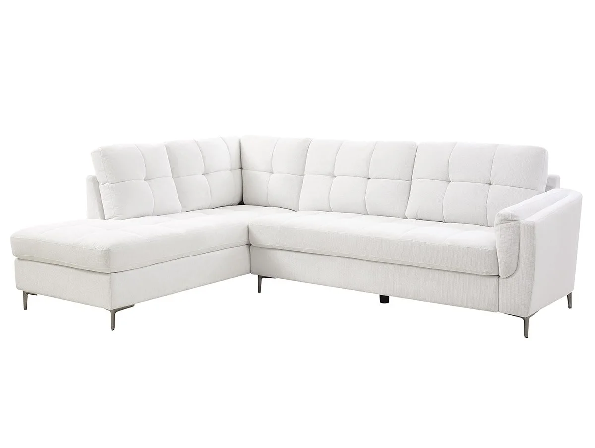 TGC TGC Corey Cream Fabric Left Hand Corner Sofa