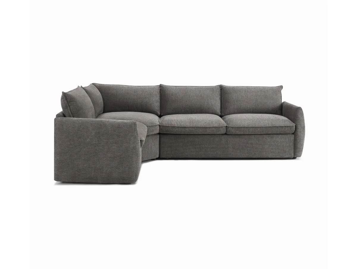 TGC TGC Daniel Dark Grey Fabric Left Hand Corner Sofa Bed