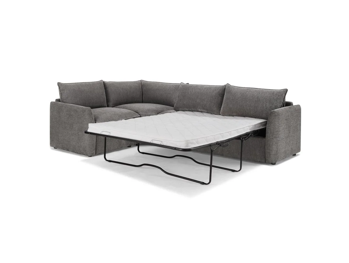 TGC TGC Daniel Dark Grey Fabric Left Hand Corner Sofa Bed