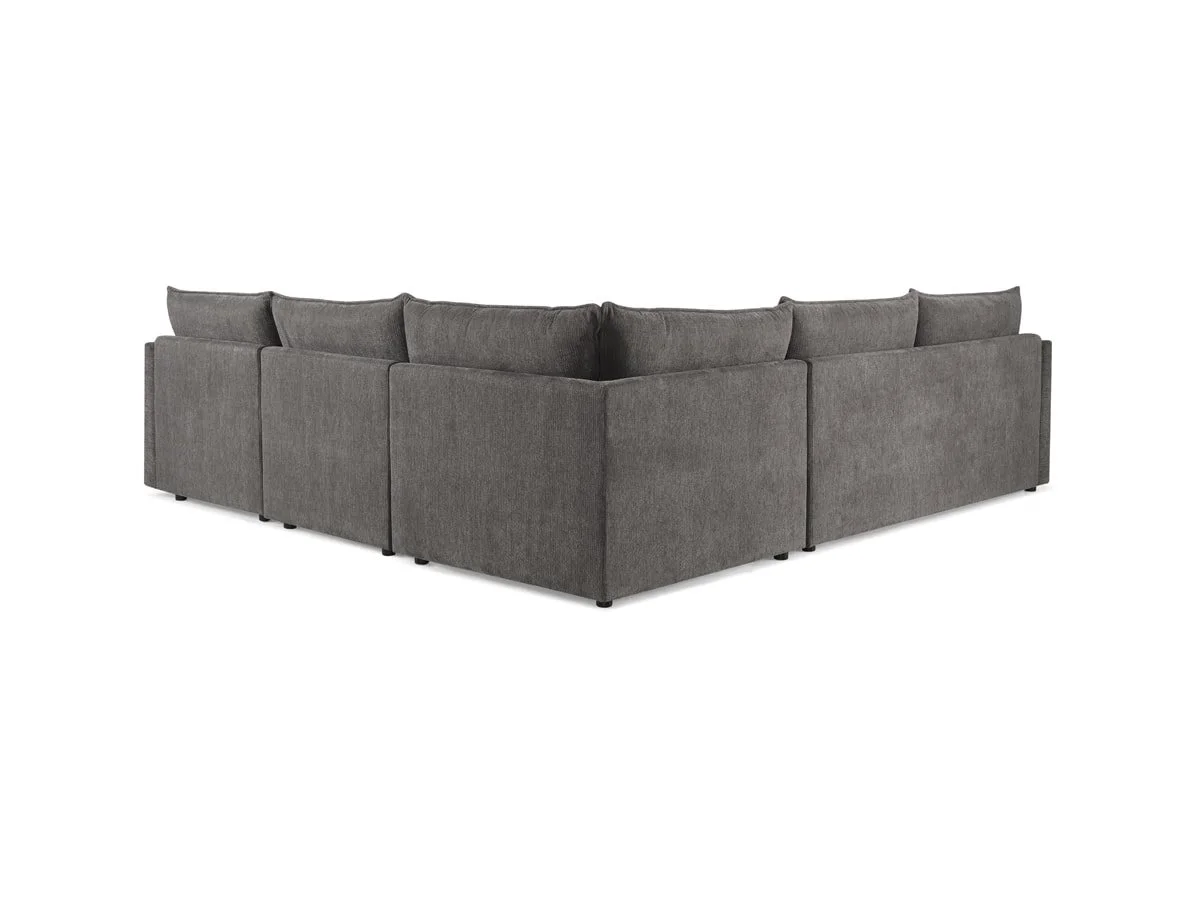 TGC TGC Daniel Dark Grey Fabric Left Hand Corner Sofa Bed