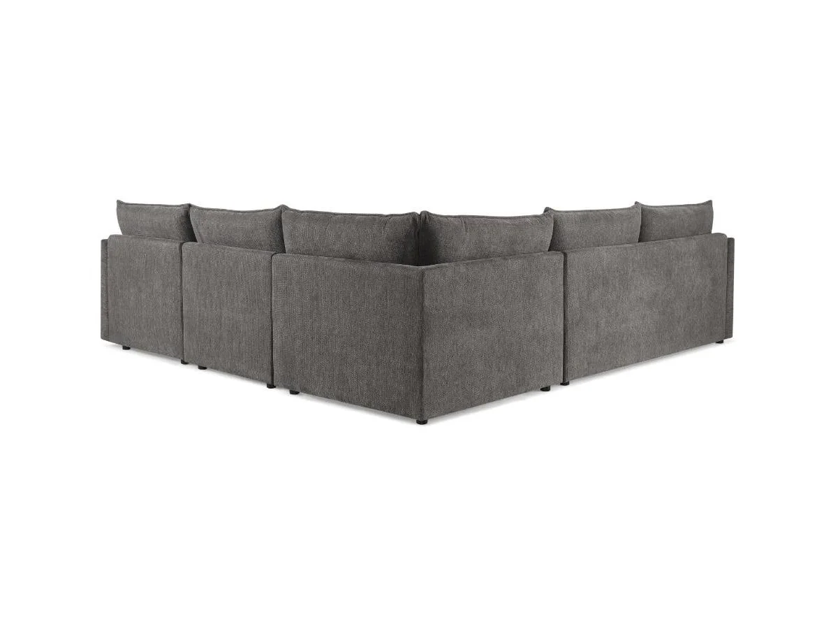 TGC TGC Daniel Dark Grey Fabric Right Hand Corner Sofa Bed