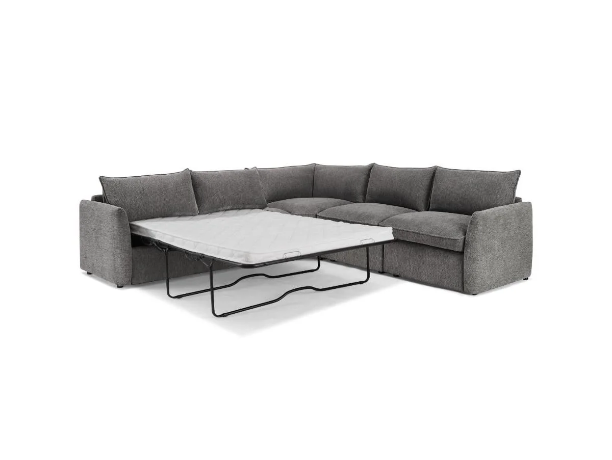 TGC TGC Daniel Dark Grey Fabric Right Hand Corner Sofa Bed