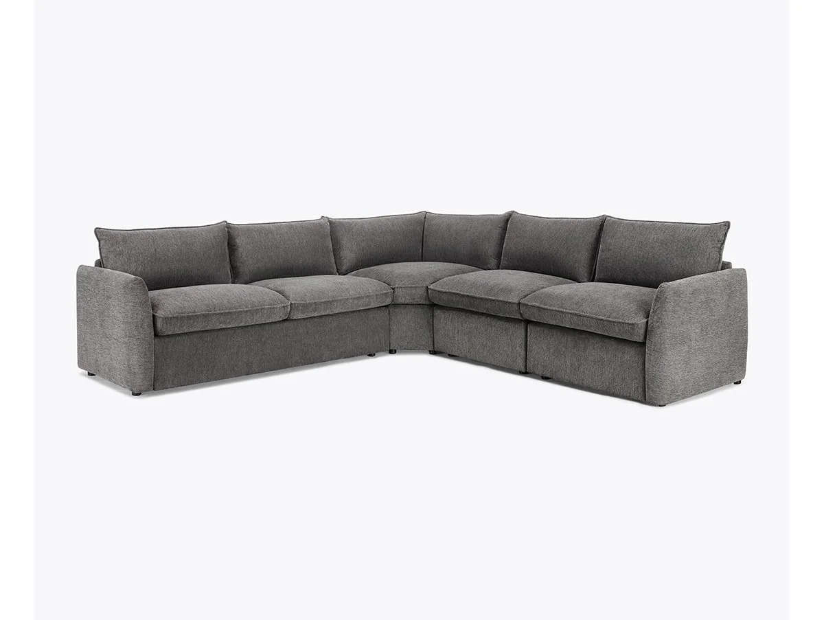 TGC TGC Daniel Dark Grey Fabric Right Hand Corner Sofa Bed