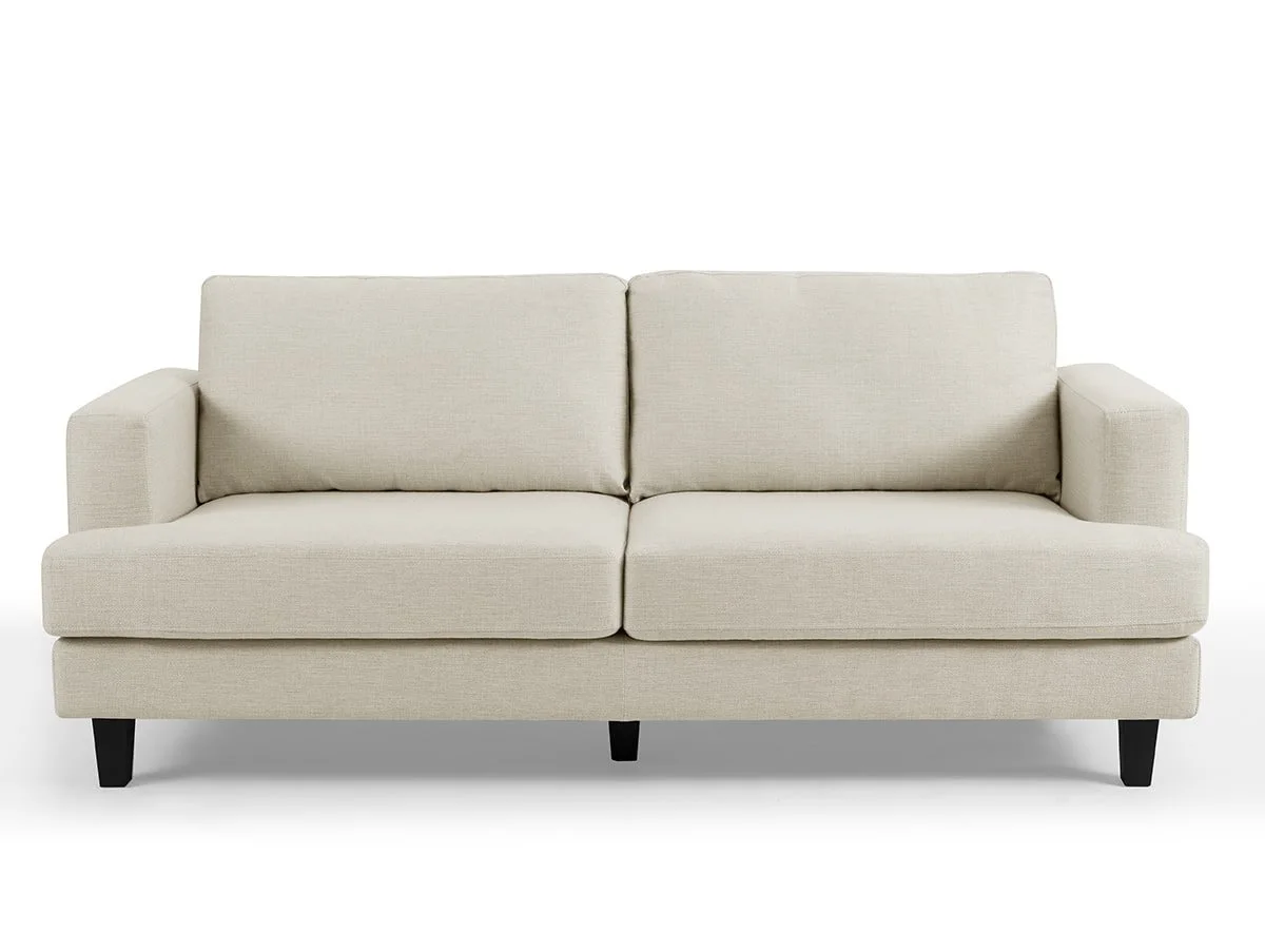 TGC TGC Donnie Beige Fabric 3 Seater Sofa