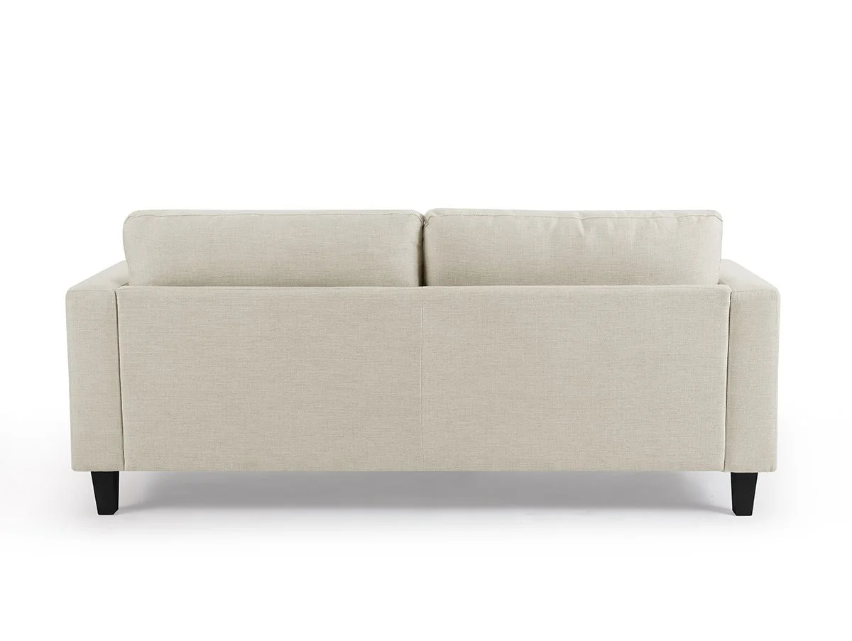 TGC TGC Donnie Beige Fabric 3 Seater Sofa