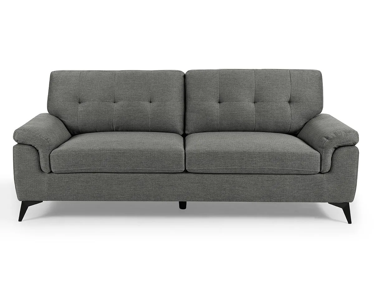 TGC TGC Doran Grey Fabric 3 Seater Sofa