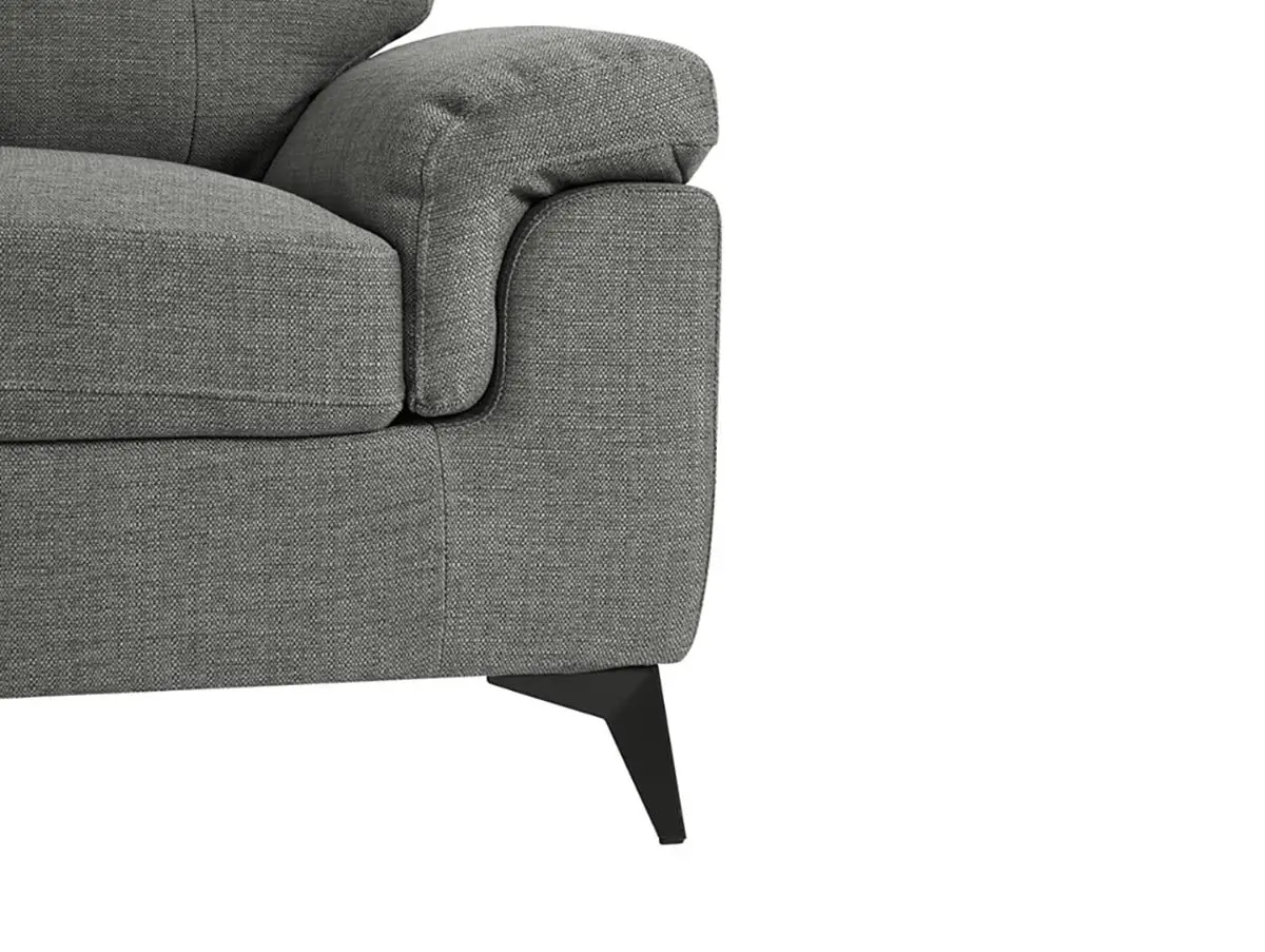 TGC TGC Doran Grey Fabric 3 Seater Sofa