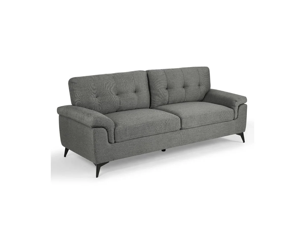 TGC TGC Doran Grey Fabric 3 Seater Sofa