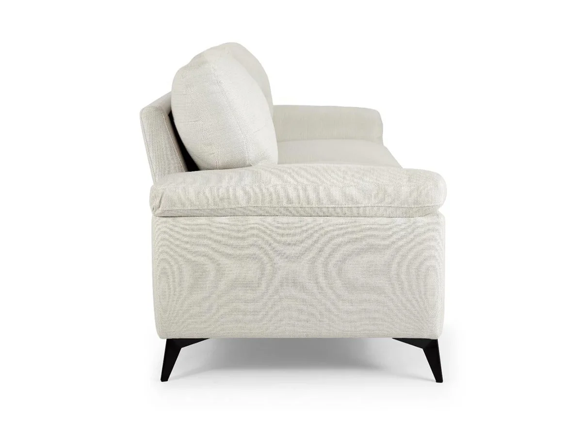 TGC TGC Doran Cream Fabric 3 Seater Sofa