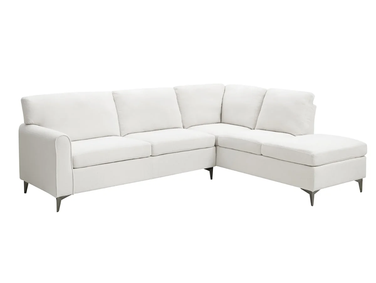 TGC TGC Elise White Boucle Right Hand Corner Sofa