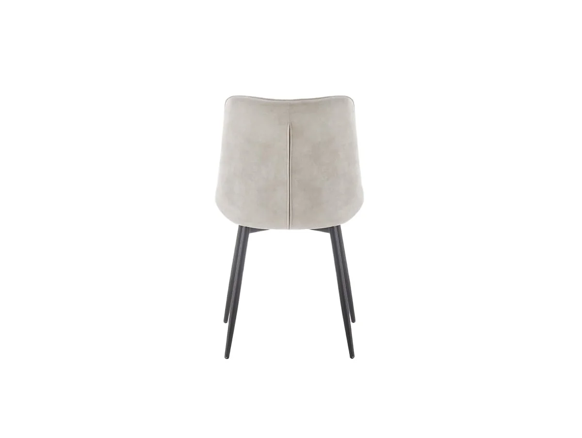 TGC TGC Gemma Set of 2 Cream Velvet Fabric Dining Chairs