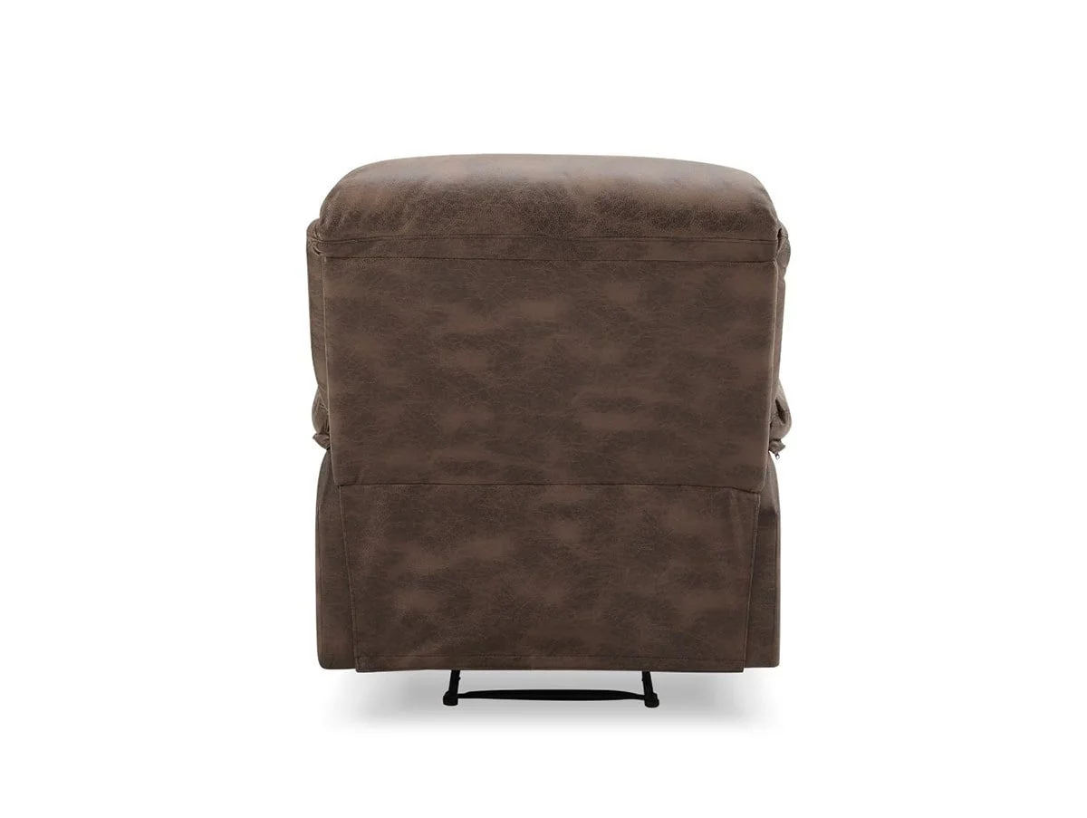 TGC TGC George Brown Faux Leather Manual Recliner Chair