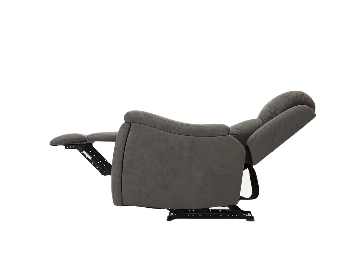 TGC TGC James Grey Faux leather Recliner Chair