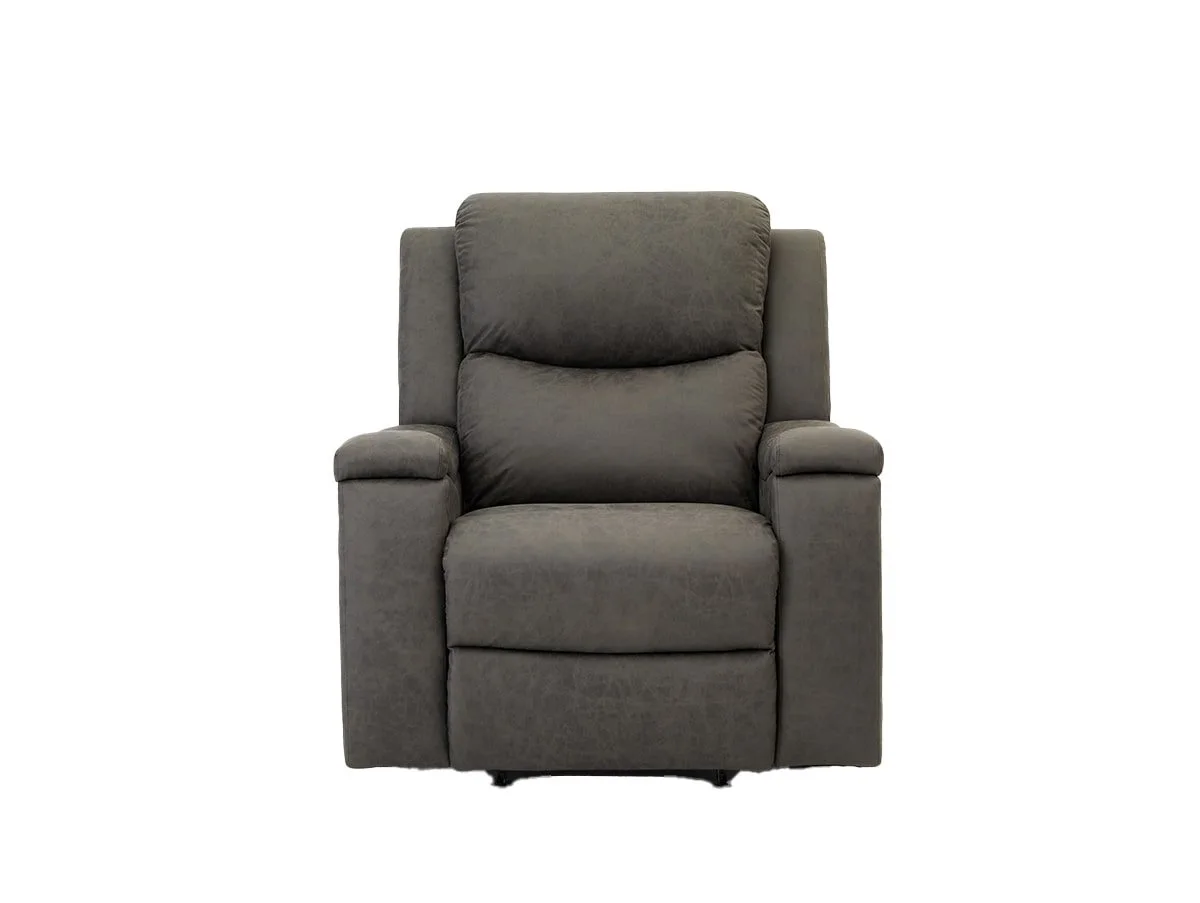 TGC TGC James Grey Faux leather Recliner Chair