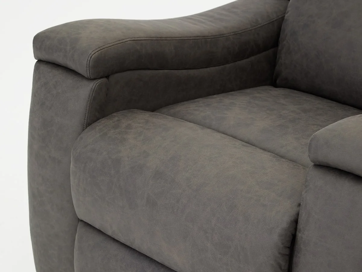 TGC TGC James Grey Faux leather Recliner Chair