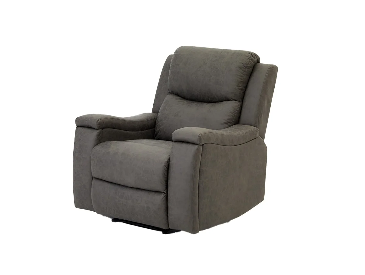 TGC TGC James Grey Faux leather Recliner Chair