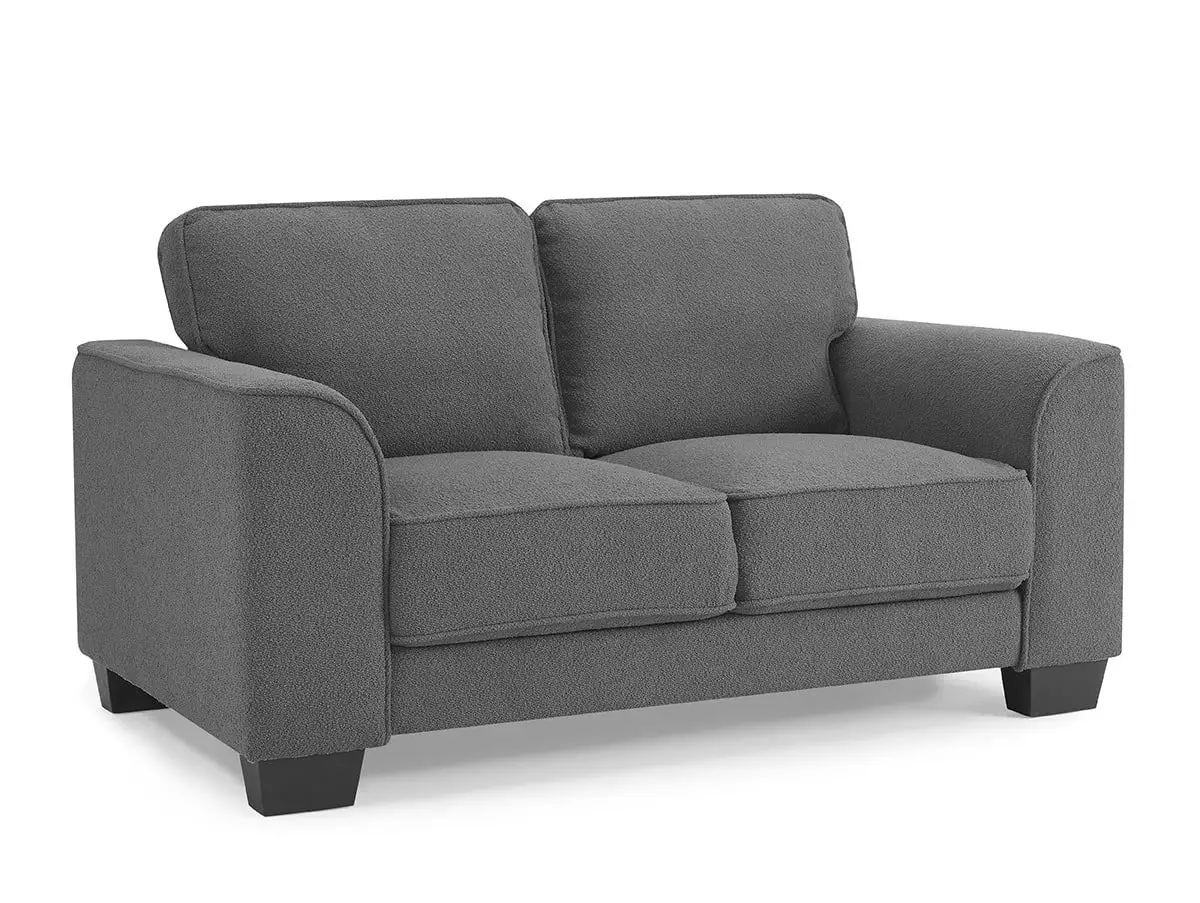 TGC TGC Jasmine Grey Boucle Fabric 2 Seater Sofa