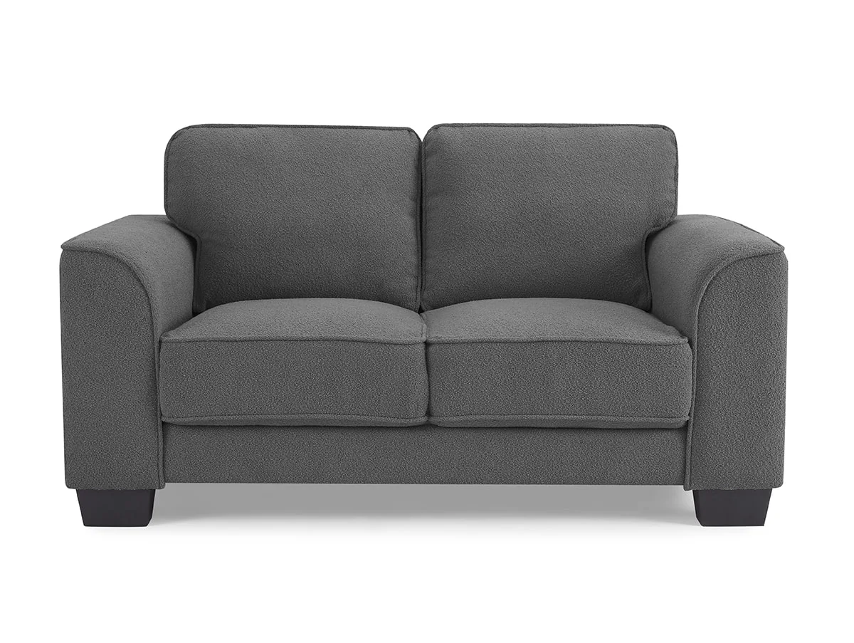 TGC TGC Jasmine Grey Boucle Fabric 2 Seater Sofa
