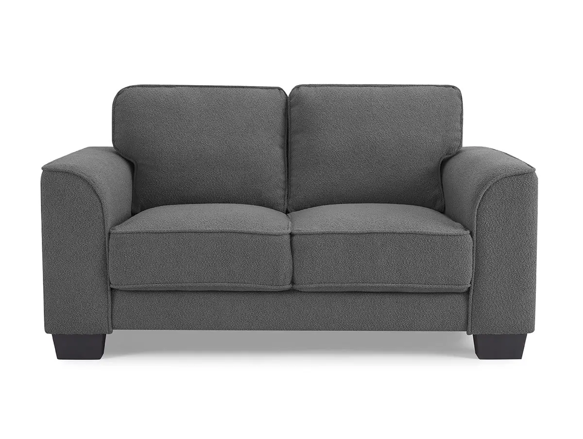 TGC TGC Jasmine Grey Boucle Fabric 2 Seater Sofa