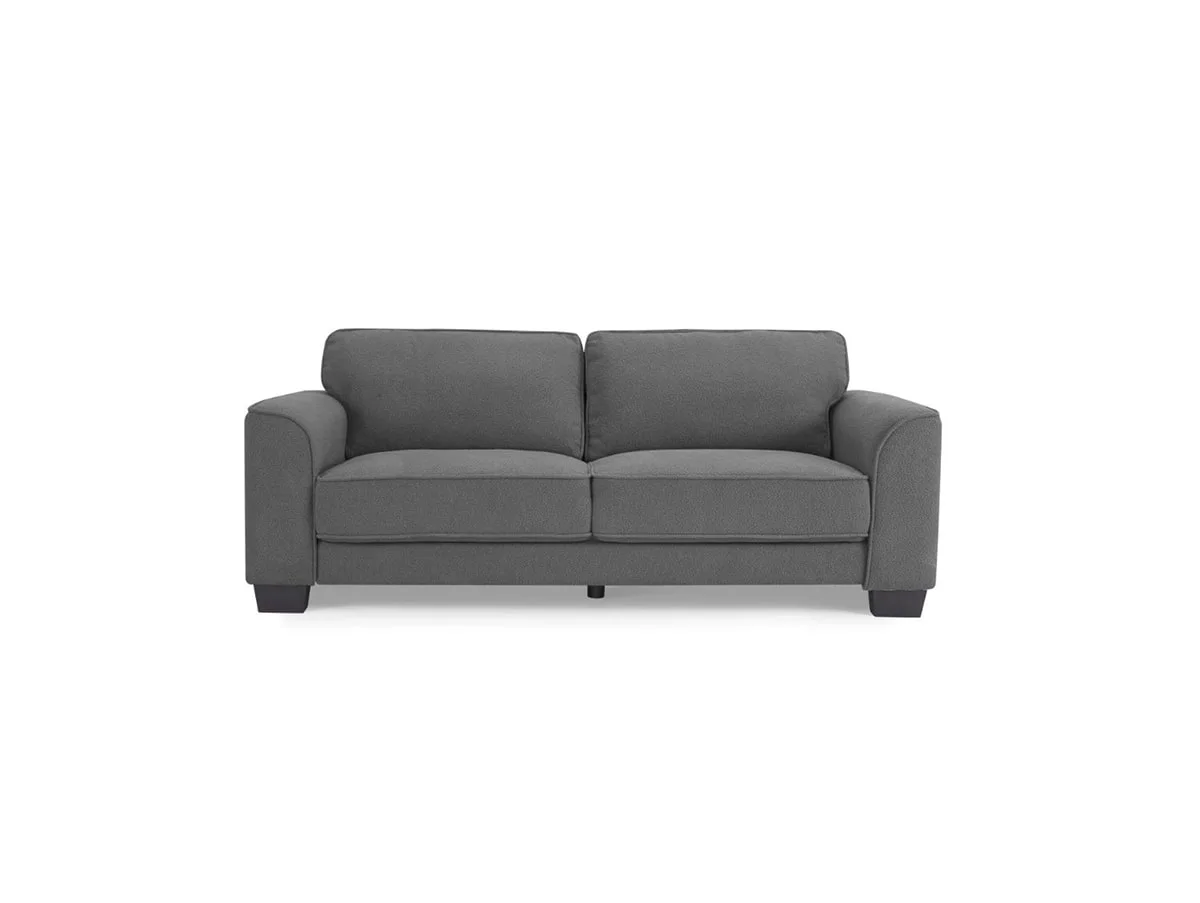 TGC TGC Jasmine Grey Boucle Fabric 3 Seater Sofa
