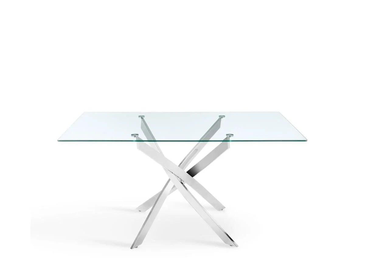 TGC TGC Lucy 120cm Rectangular Glass Dining Table