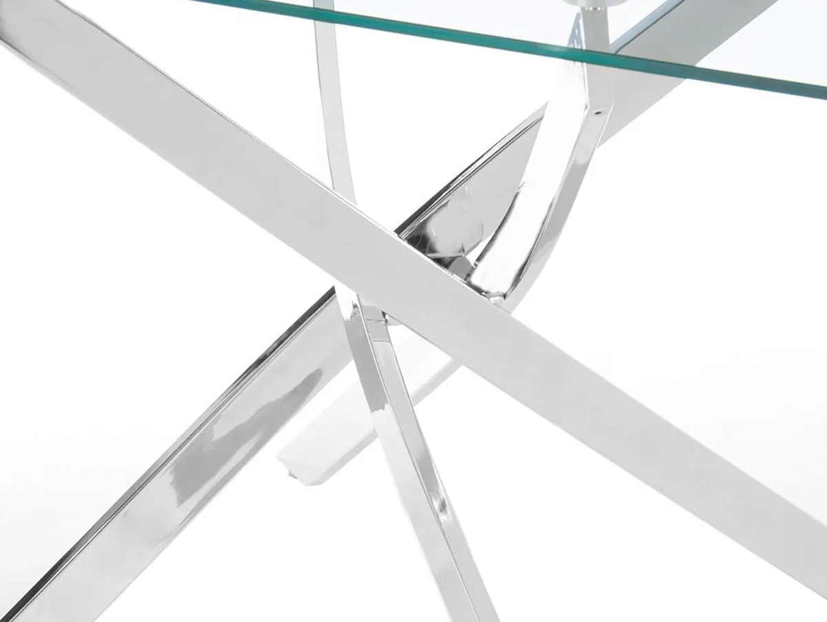 TGC TGC Lucy 120cm Rectangular Glass Dining Table