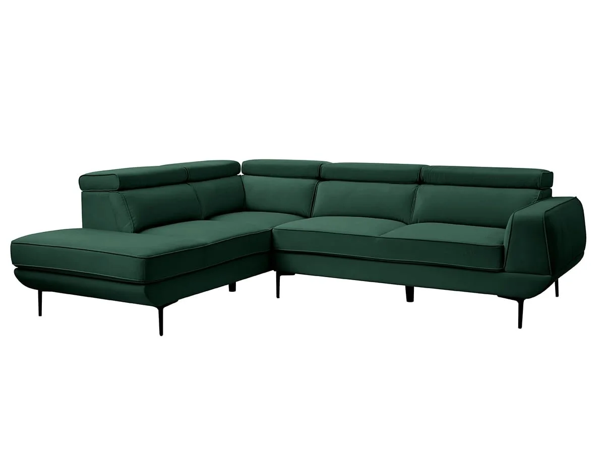 TGC TGC Martina Green Velvet Left Hand Corner Sofa