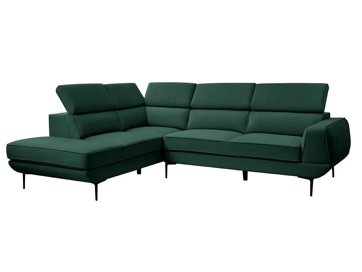 TGC TGC Martina Green Velvet Left Hand Corner Sofa