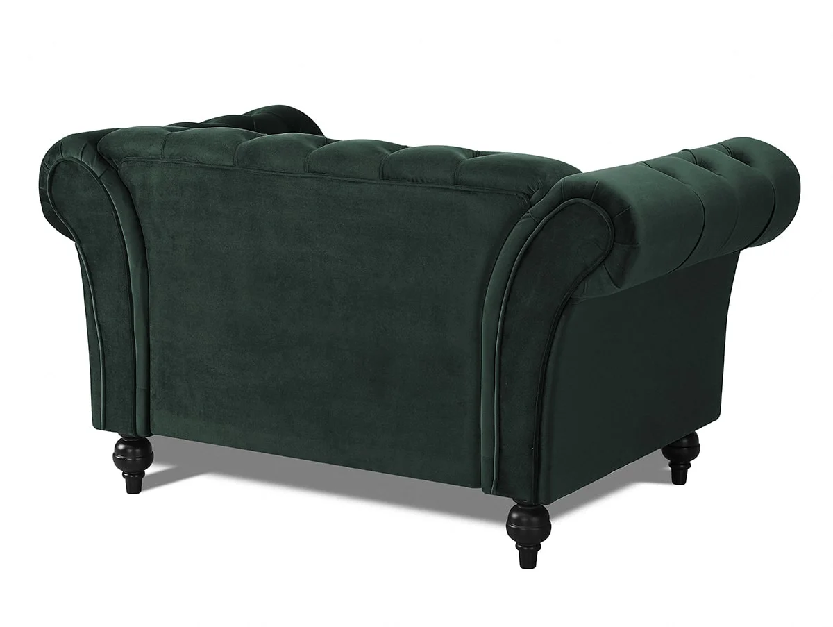 TGC TGC Monroe Green Velvet Fabric 1.5 Seater Sofa