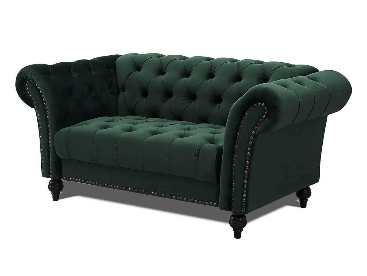 TGC TGC Monroe Green Velvet 2 Seater Sofa