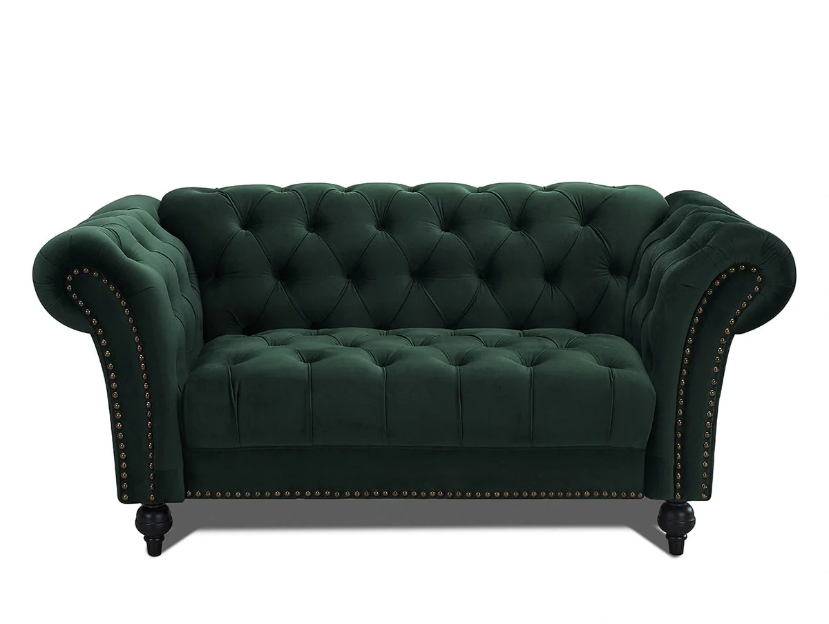 TGC TGC Monroe Green Velvet 2 Seater Sofa