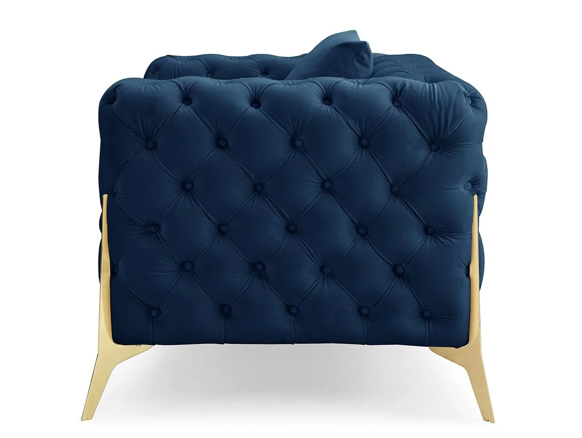 TGC TGC Panther Blue Velvet Chair