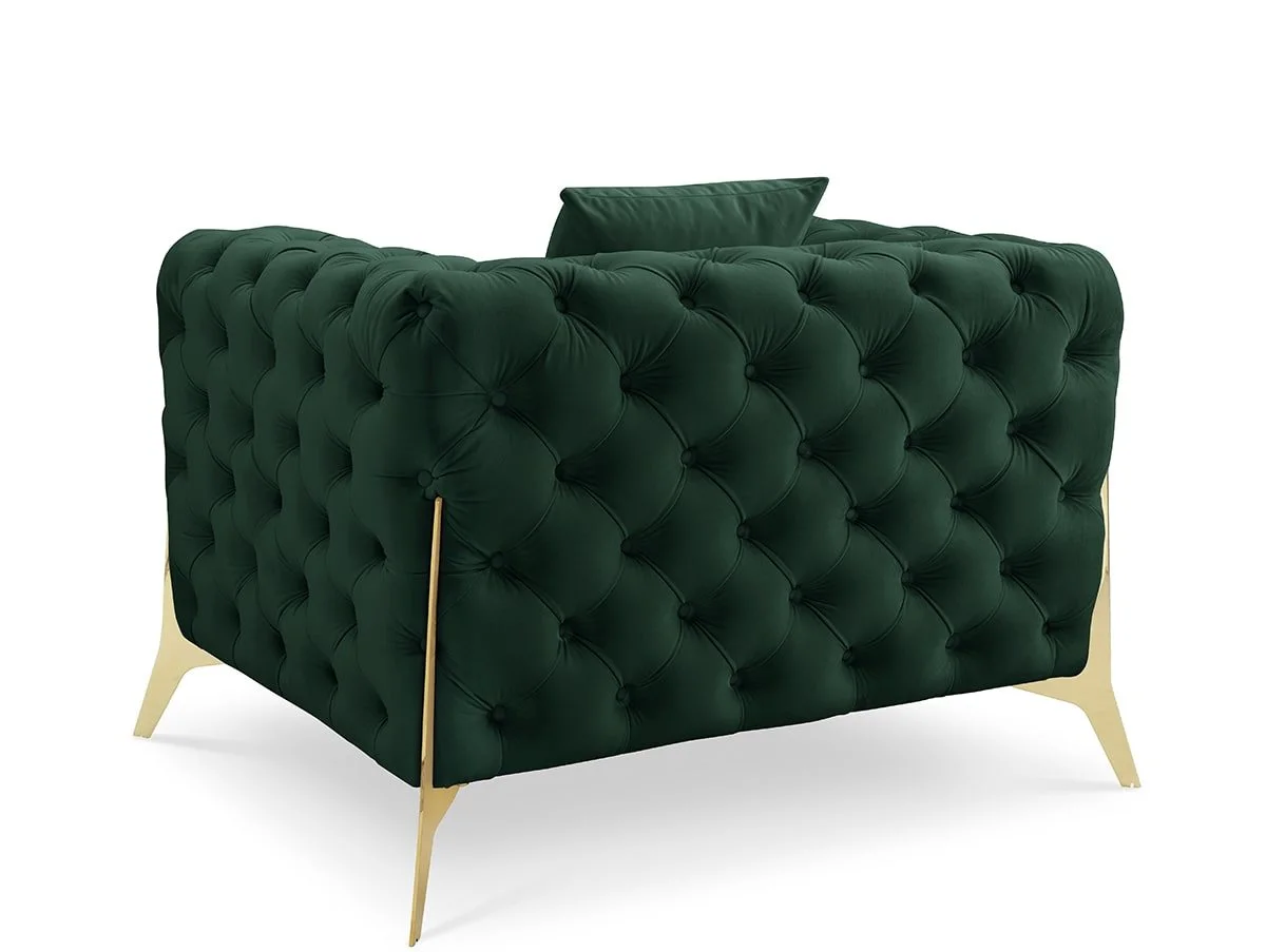 TGC TGC Panther Green Velvet Chair