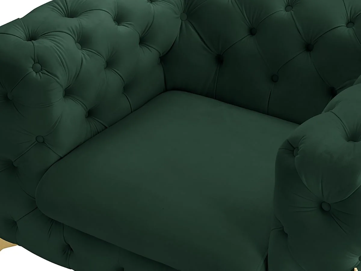 TGC TGC Panther Green Velvet Chair