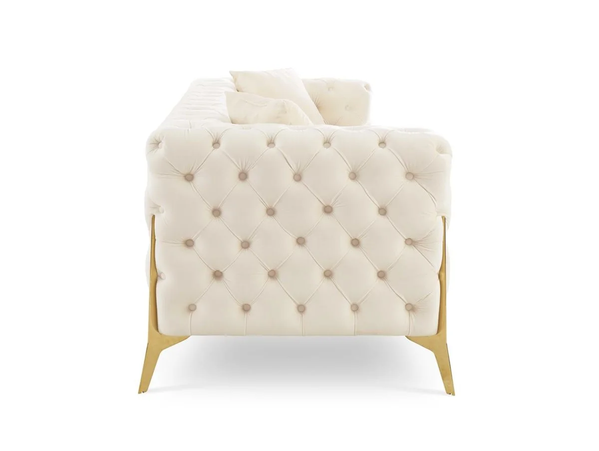 TGC TGC Panther Cream Velvet 2 Seater Sofa