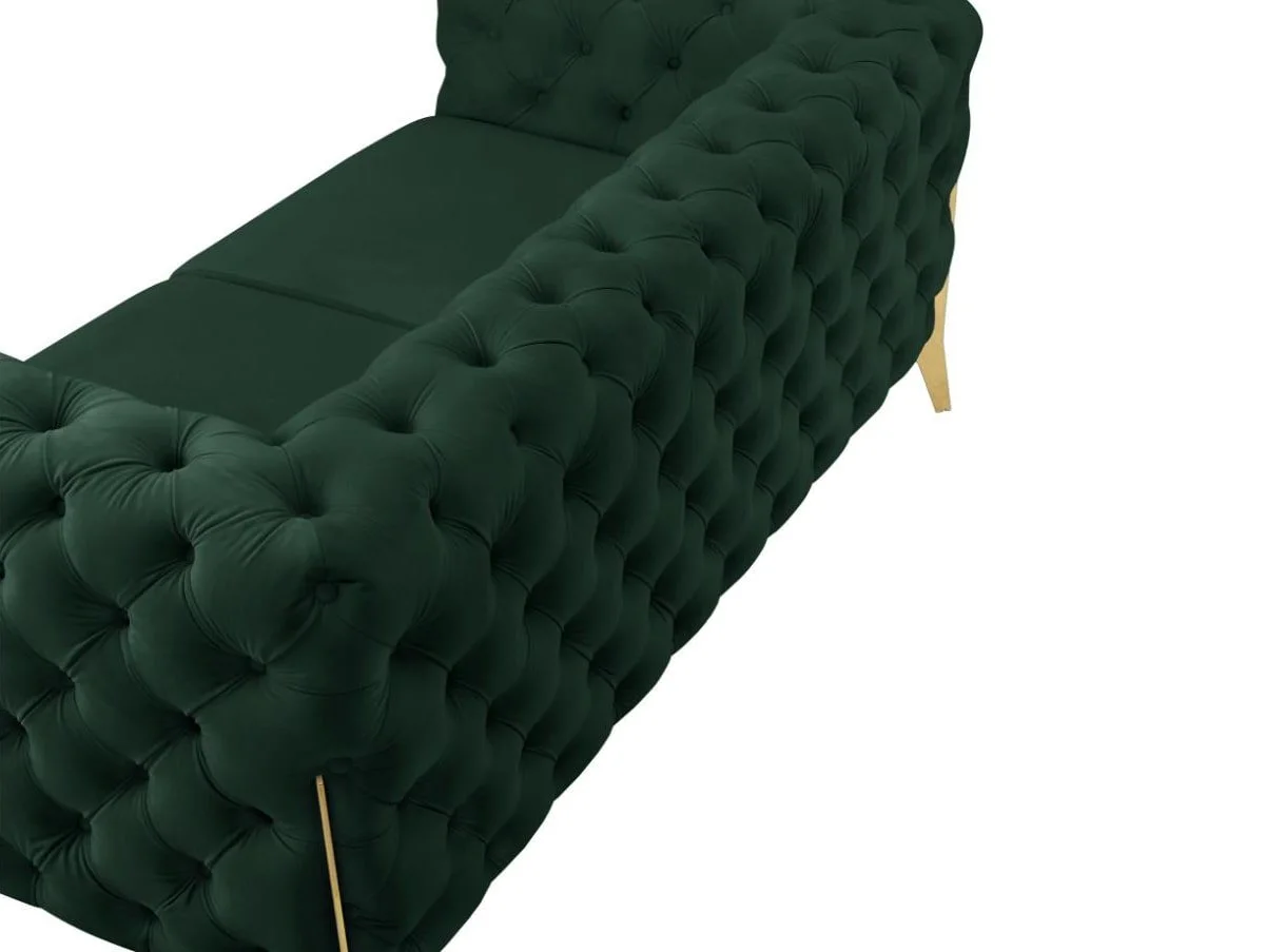 TGC TGC Panther Green Velvet 2 Seater Sofa
