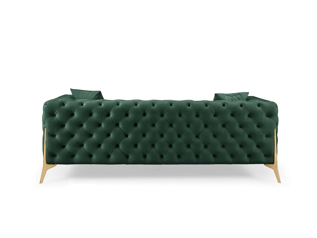 TGC TGC Panther Green Velvet 3 Seater Sofa
