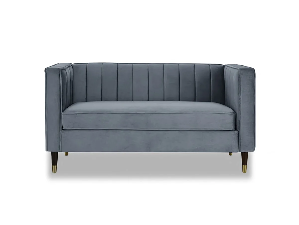 TGC TGC Tammy Grey Velvet 2 Seater Sofa