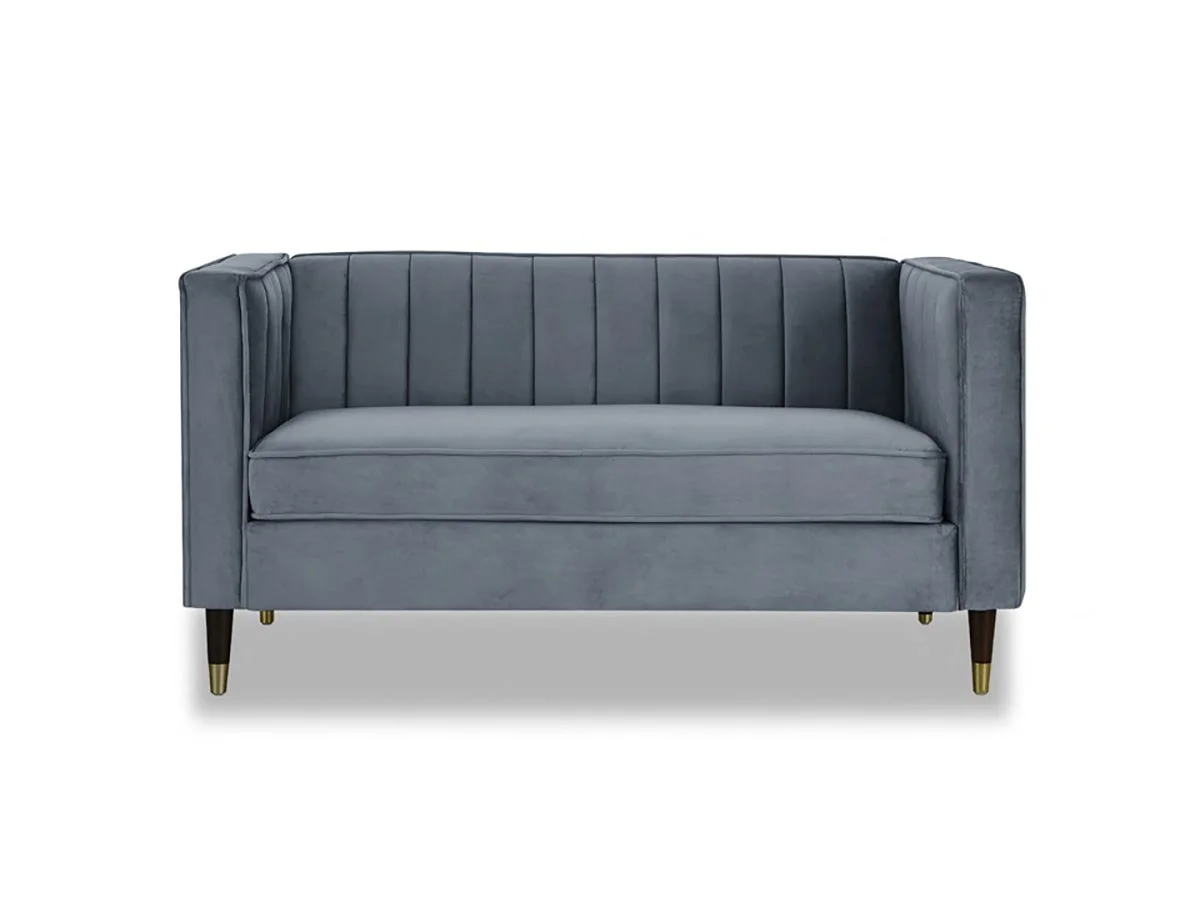 TGC TGC Tammy Grey Velvet Fabric 2 Seater Sofa