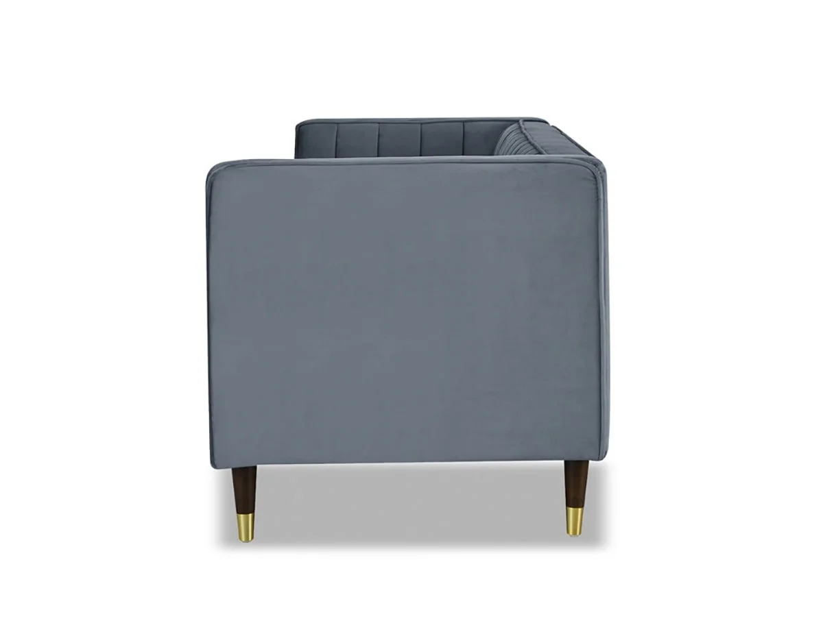 TGC TGC Tammy Grey Velvet Fabric 2 Seater Sofa