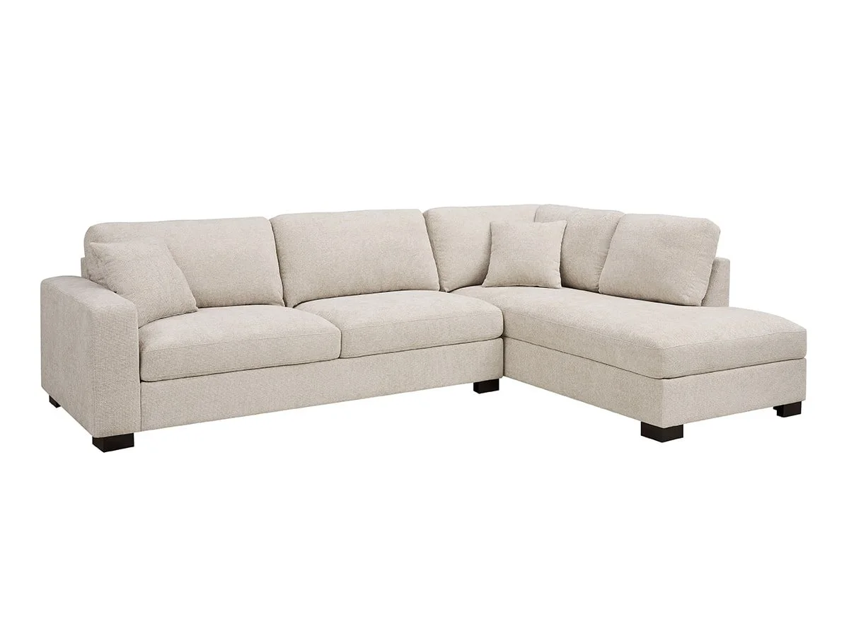 TGC TGC Tracey Beige Chenille Fabric Right Hand Corner Sofa