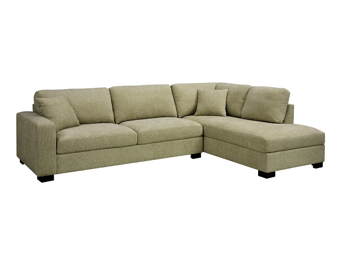 TGC TGC Tracey Green Chenille Fabric Right Hand Corner Sofa