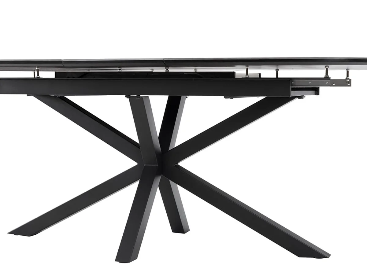 TGC TGC Vincent Black Ceramic Extending Dining Table