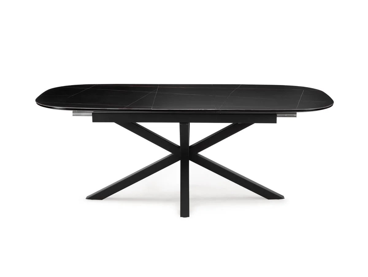 TGC TGC Vincent Black Ceramic Extending Dining Table