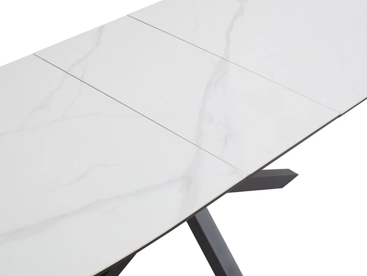 TGC TGC Vincent White Ceramic Extending Dining Table