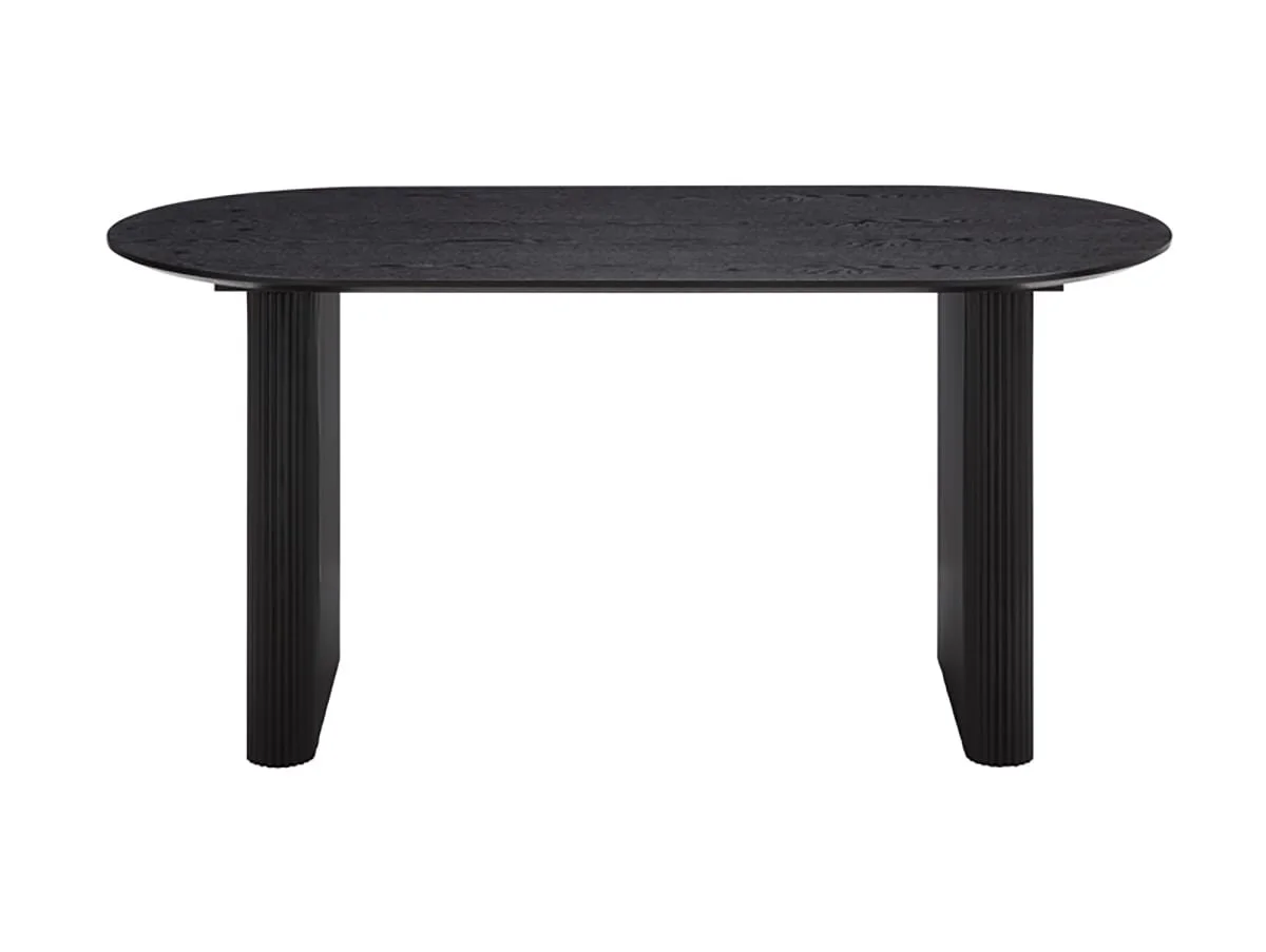 TGC TGC Yuki Black Wood Veneer Japandi Table