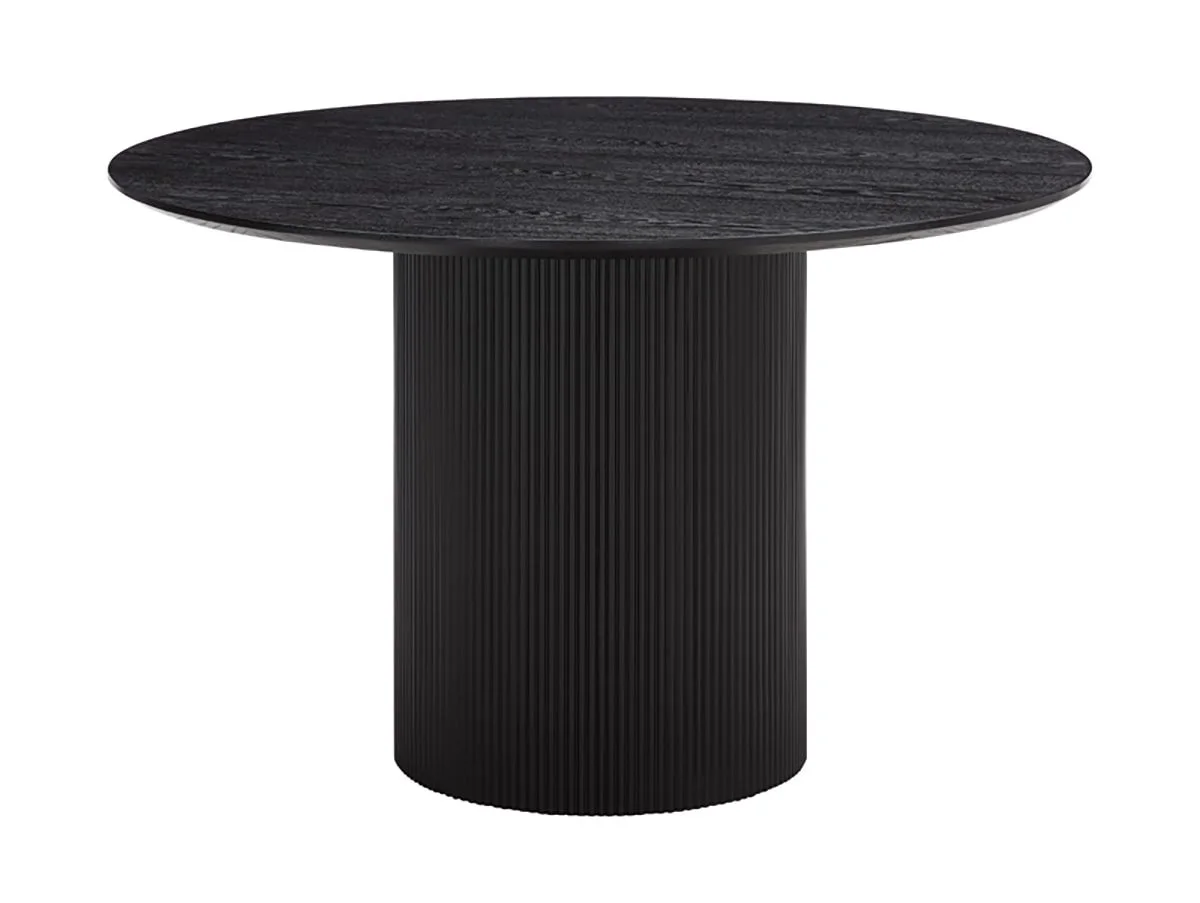 TGC TGC Yuki Black Wood Veneer Round Table