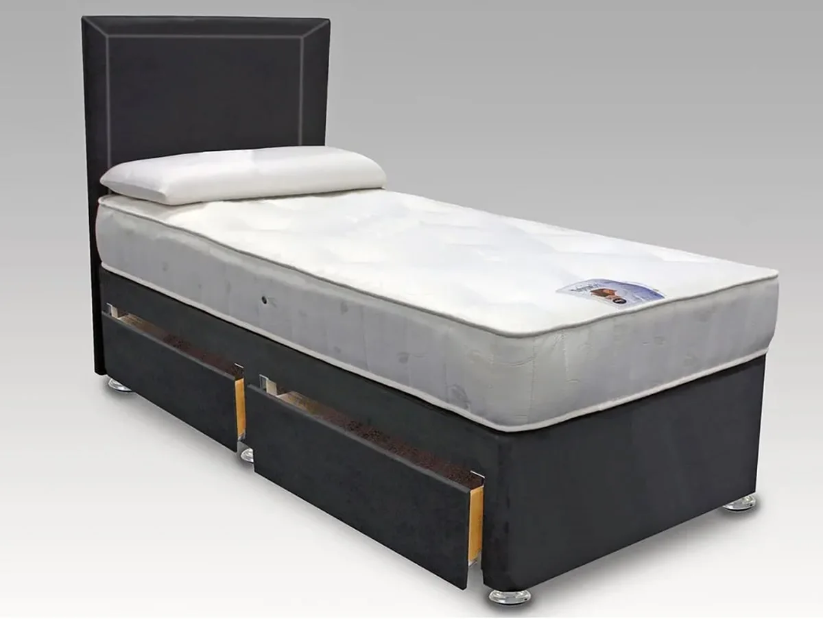 ASC ASC Pearl 3ft6 Large Single Lunar Divan Bed