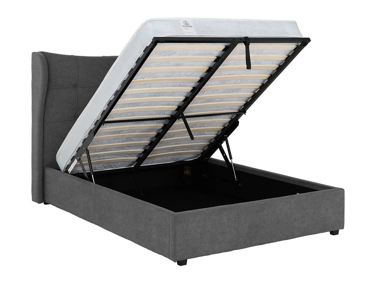 Seconique Seconique Verona 4ft6 Double Grey Fabric Ottoman Bed Frame